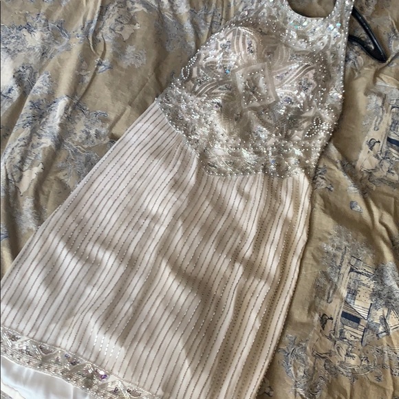 Vintage beaded halter cocktail dress - Picture 1 of 9